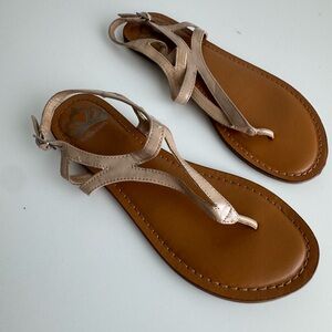 Fergalicious Tan Strappy Sandals